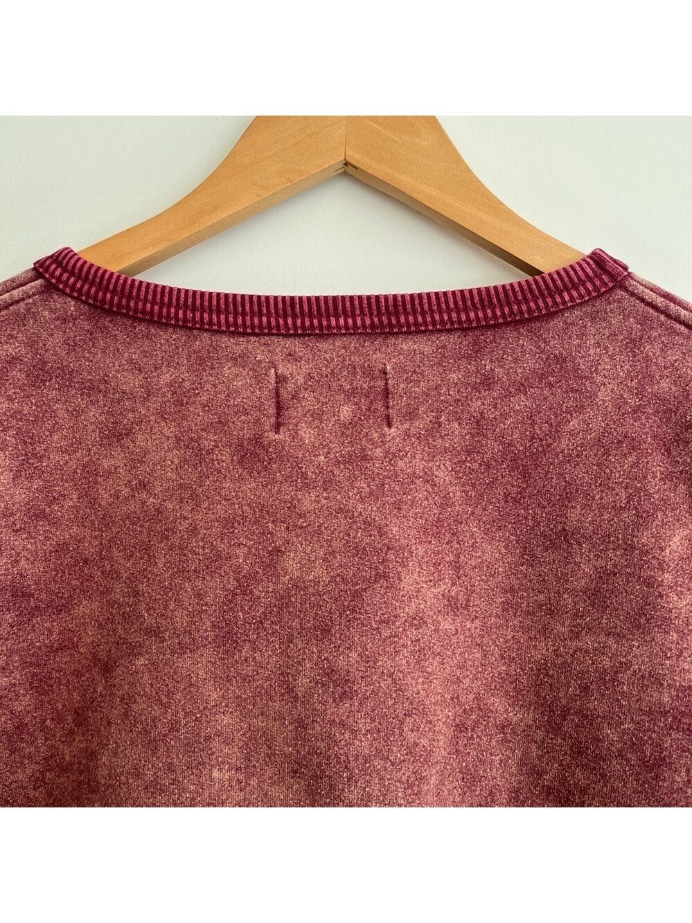 VINTAGE Fuzzy Stonewash Sweatshirt Indigenous Embroidered Design Made Canada - Picture 8 of 16